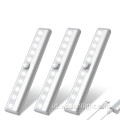 10LED USB Isi Ulang Di Bawah Kabinet Motion Sensor Light